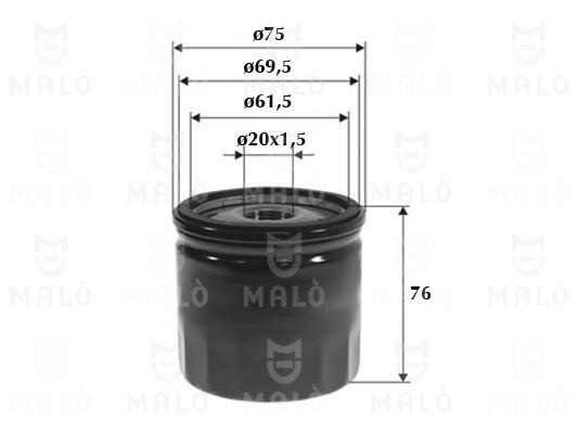Olejový filter MALO S.P.A.